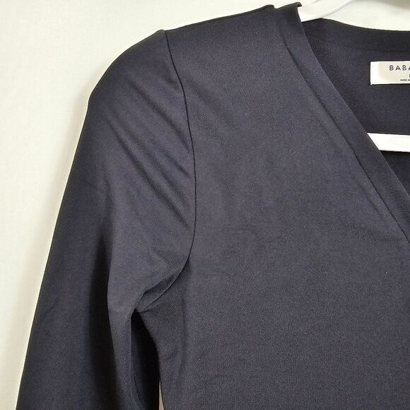 NWOT Aritzia Babaton Contour Henley Long Sleeve Bodysuit in Black - Size M - Picture 3 of 9